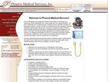 Tablet Screenshot of phoenixmedicalservices.com